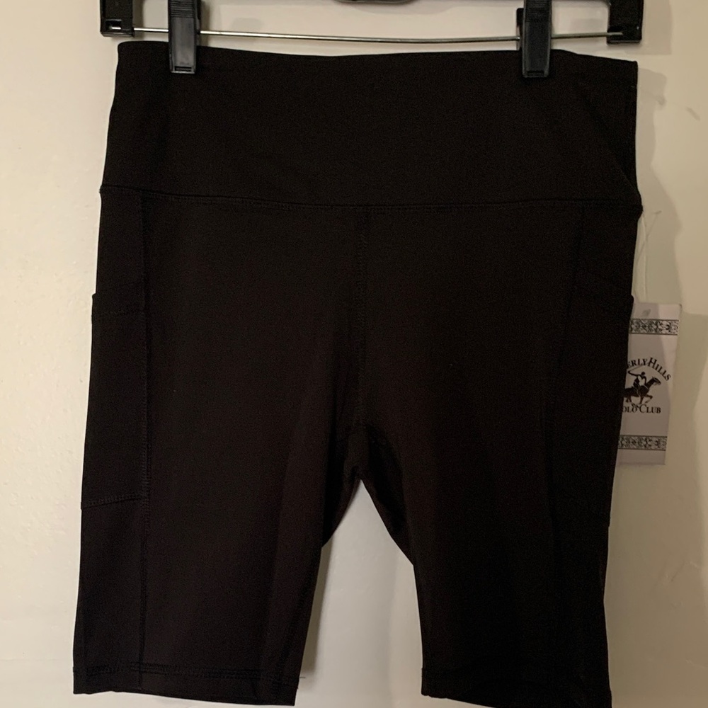 High-Waist Black Women's Athletic Bike Shorts